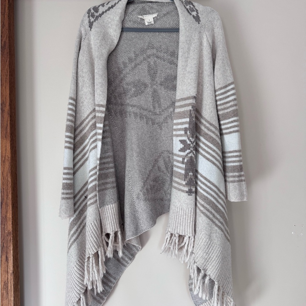 Lovestitch Gray boho Patterned Women's Sweater
